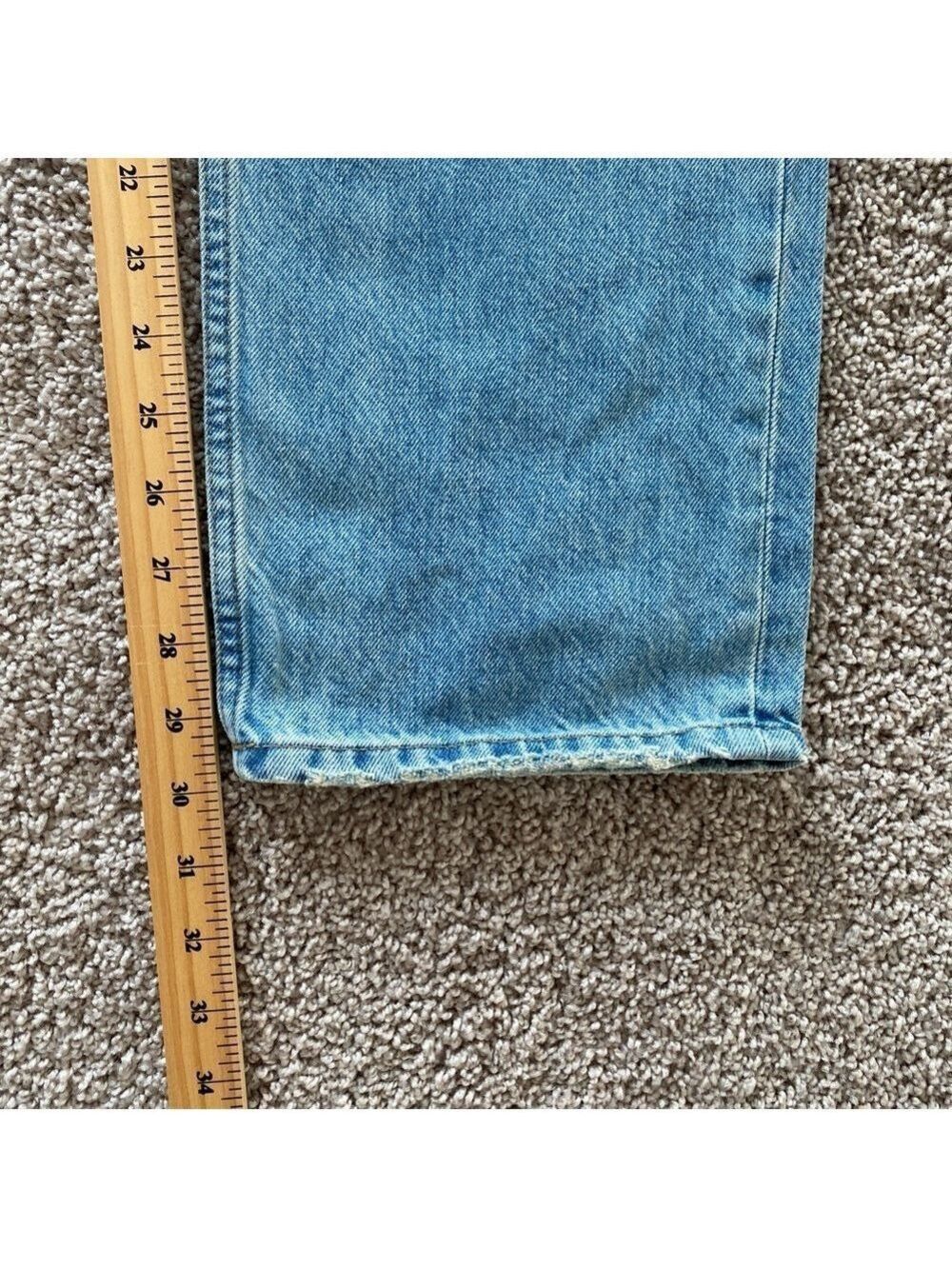 EVERLANE The Everybody Jean Sz E7 Short 30" inseam (Meas. 34" waist) Distressed - Picture 16 of 16